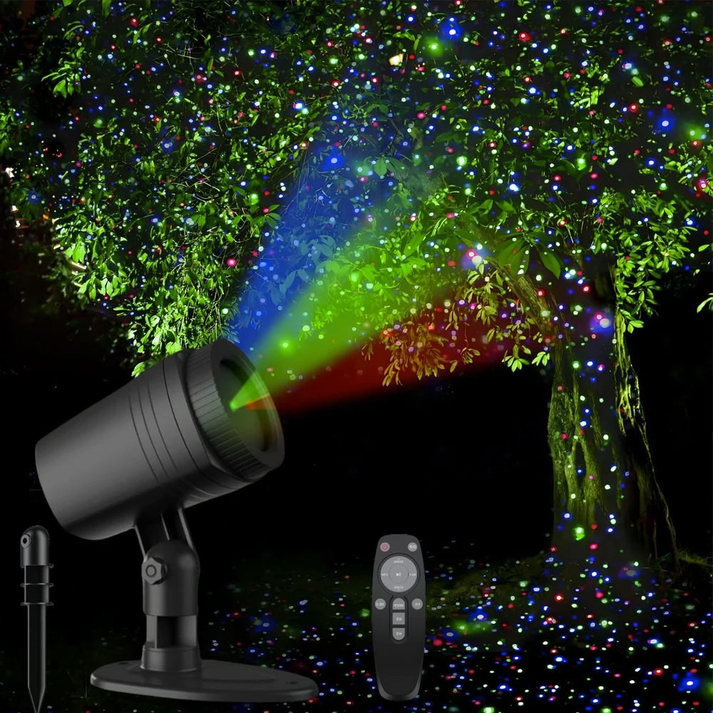 Lumière Laser d'extérieur étanche pour pelouse, ciel étoilé, Projection au sol, luciole, lumière de Festival de noël, dé