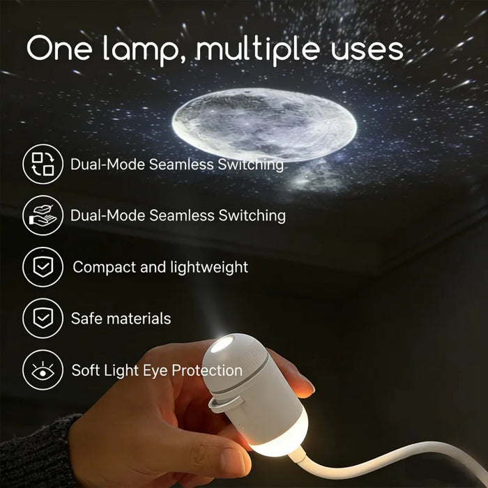 Lampe LED rechargeable effet coucher de soleil, décoration murale, 3 modes, projecteur ciel étoilé, veilleuse, chargemen