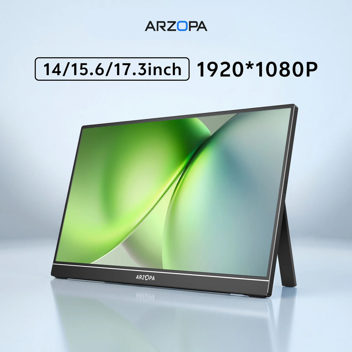ARZOPA 14/15.6/17.3 pouces 1080P Mini deuxième affichage de jeu écran externe de moniteur Portable pour MAC/ordinateur P