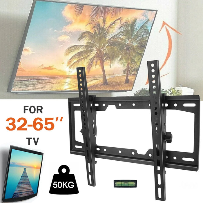 Support mural universel pour TV 32-65 pouces, support mural pour moniteur, réglable, profil bas, plat, pour moniteur LCD