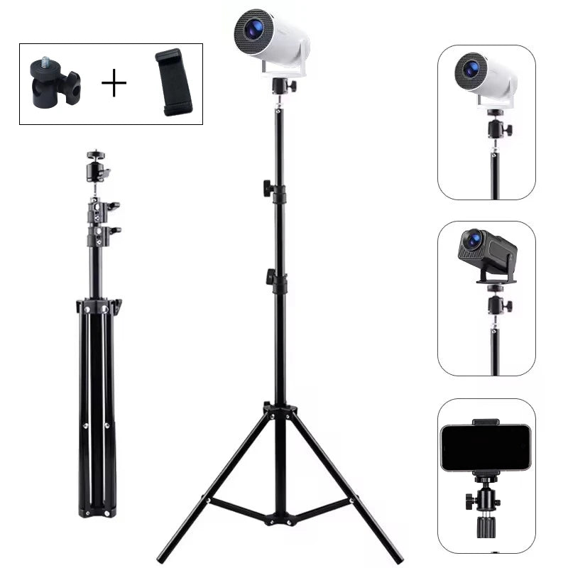 Support portable universel Xiaohui 50cm-160cm pour mini projecteur HY300, trépied, capacité de charge maximale de 3,3 li