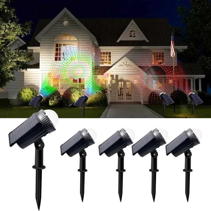 Projecteur Solaire LED Extérieur en Forme de Goutte d'Eau IP65 pour Jardin, Villa, Pelouse, Mur, Décoration d'Arbre, Lam