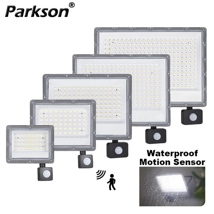 Projecteur LED avec capteur de mouvement PIR, projecteur d'extérieur 220V, 50W 100W 200W 300W 500W, étanche IP66, pour j