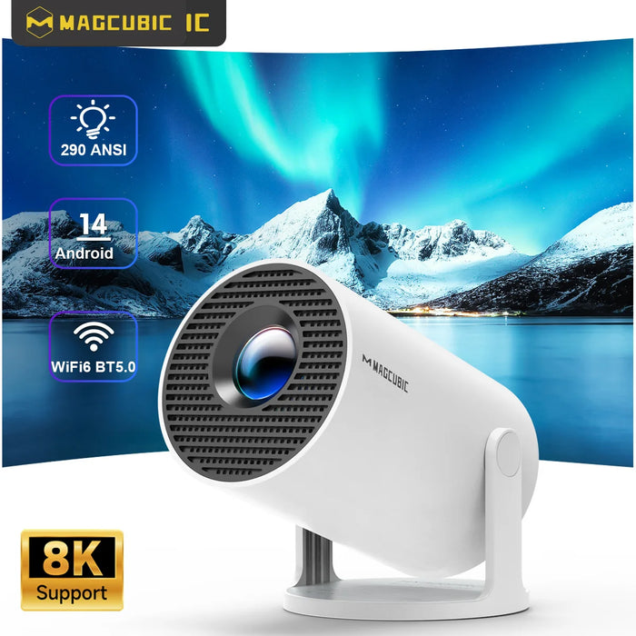 Projecteur d'extérieur Magcubic HY300 Pro, mini projecteur 8K, 290 ANSI, Wifi6, BT5.4, projecteurs HD 1280*720P pour cin