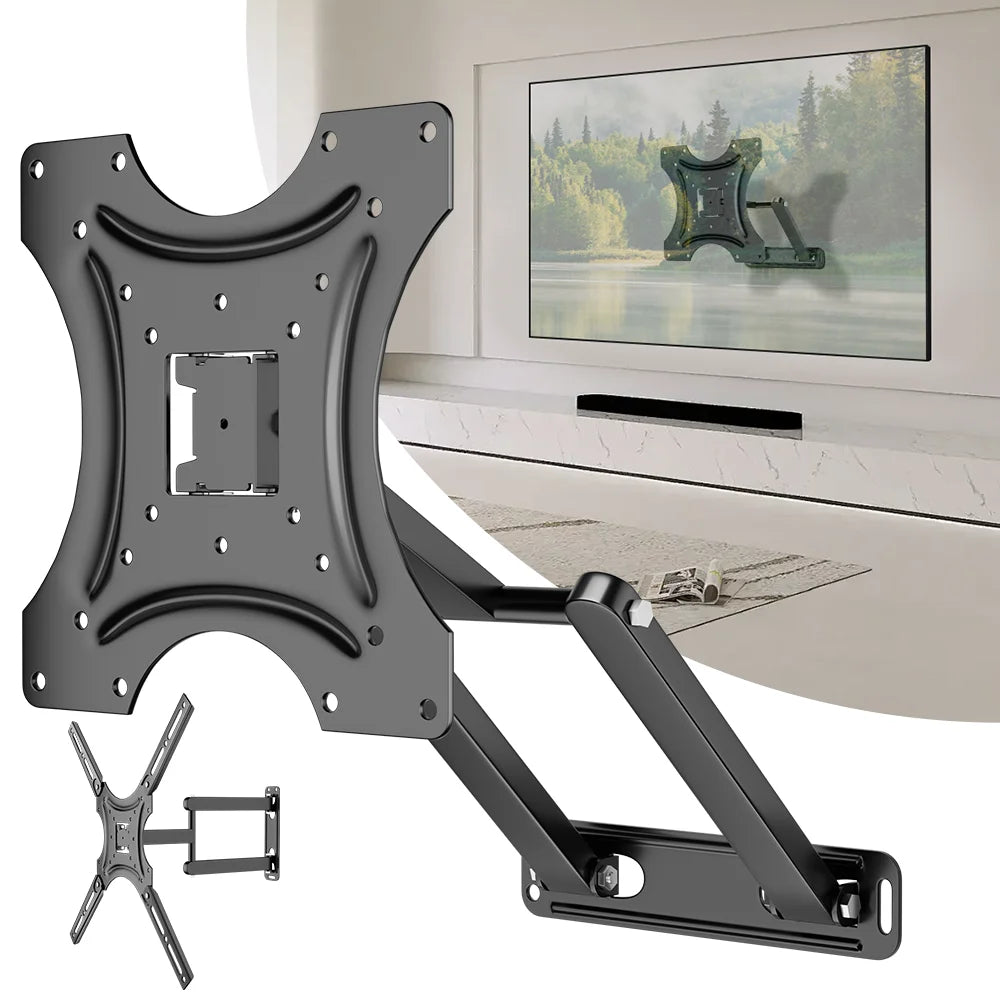 Support mural universel pour moniteur TV, bras articulés, Extension d'inclinaison pivotante, Rotation pour la plupart de