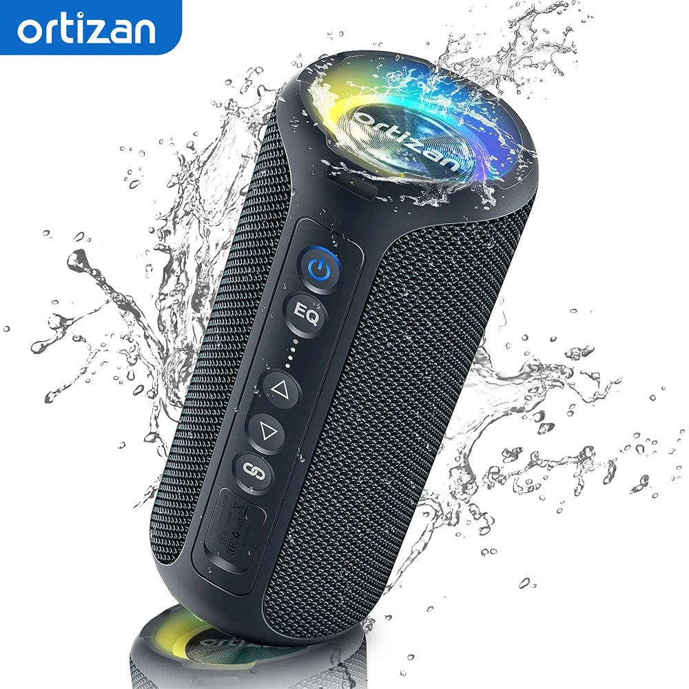 Haut-parleur Bluetooth portable Ortizan X8 Pro, son puissant de 40 W et basses améliorées, étanche IPX7, appairage TWS,