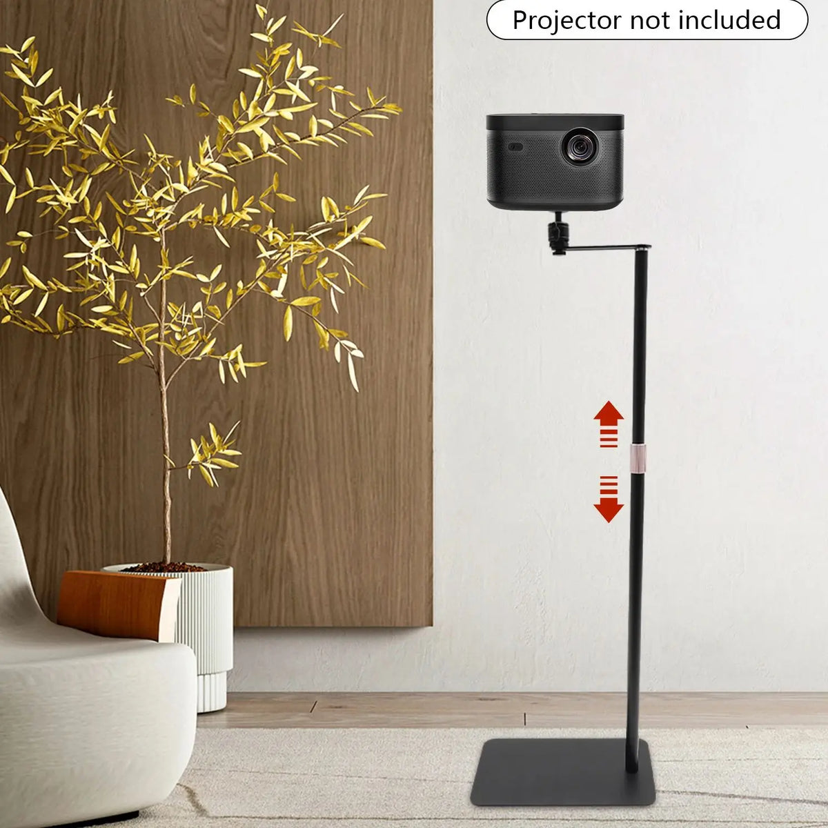 Support de projecteur réglable en hauteur 360° ° Support de projecteur pivotant, trépied portable pour projecteur, pour