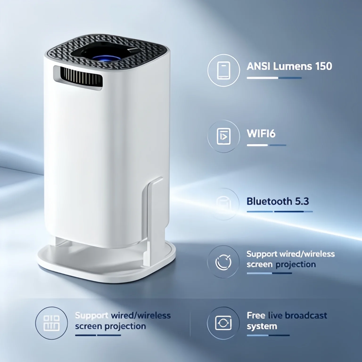 Mini projecteur portable Full HD